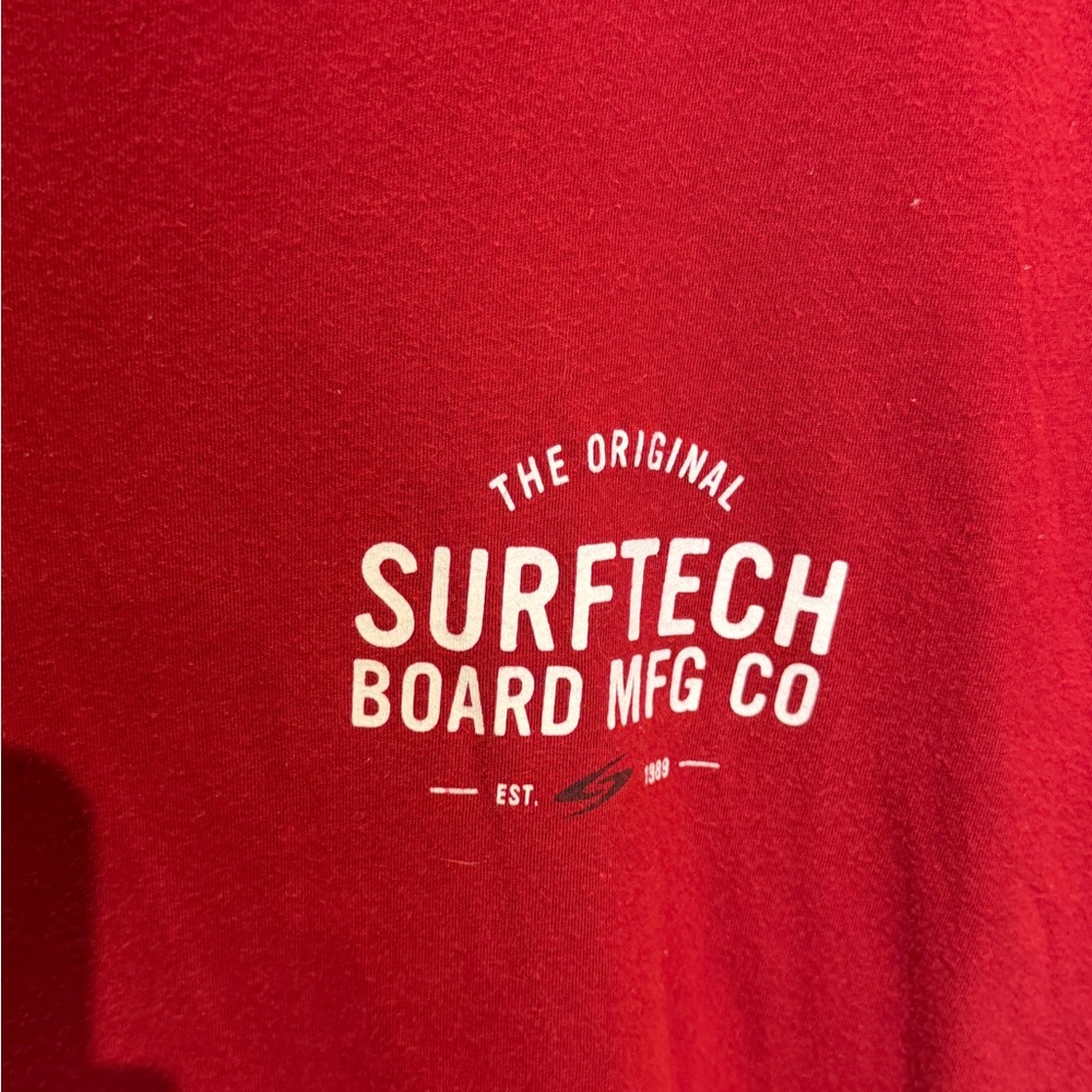 Red Men's Short Sleeve Tee - Picture 3 of 5